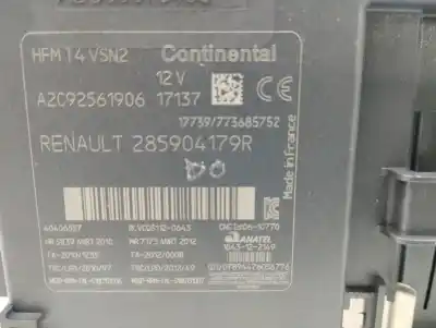 Second-hand car spare part electronic module for renault clio iv 0.9 oem iam references 285904179r  a2c92561906