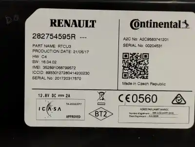 Автозапчастина б/у електронний модуль для renault clio iv 0.9 посилання на oem iam 282754595r  
