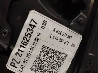 Автозапчасти б/у обивка задней правой двери за audi q2 (gab) 2.0 16v tdi ссылки oem iam 81a867374  