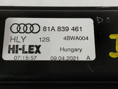 Автозапчасти б/у регулятор стекла заднего левого за audi q2 (gab) 2.0 16v tdi ссылки oem iam 81a839461  5q0959801