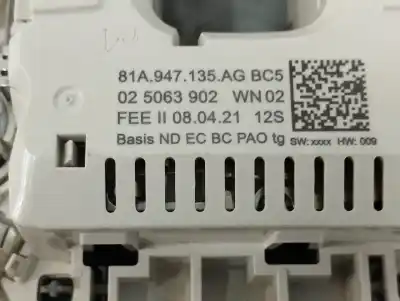 Автозапчастина б/у внутрішне світло для audi q2 (gab) 2.0 16v tdi посилання на oem iam 81a947135ag  