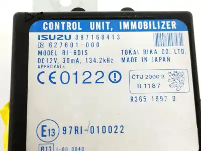 Second-hand car spare part electronic module for isuzu trooper 3.0 dti (3-trg.) oem iam references 897168413  627601000