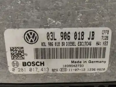 Автозапчасти б/у блок управления двигателем за skoda superb combi (3t5) ambition ссылки oem iam 03l906018jb  0281017413