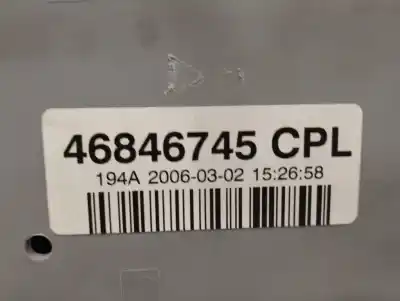 Second-hand car spare part fuse box unit for fiat croma (194) 1.9 16v multijet dynamic (12.2007->) oem iam references 46846745  406620