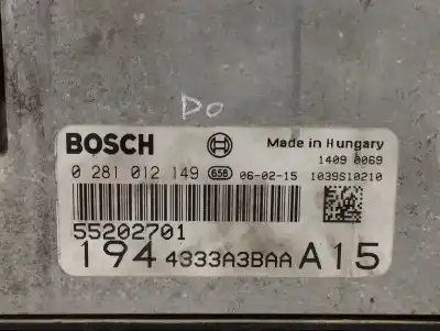 Second-hand car spare part ecu engine control for fiat croma (194) 1.9 16v multijet dynamic (12.2007->) oem iam references 55202701  0281012149