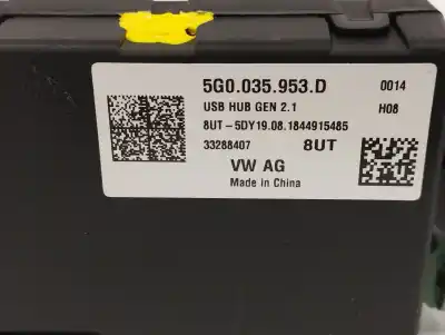 Second-hand car spare part electronic module for volkswagen t-roc 1.0 tsi oem iam references 5g0035953d  