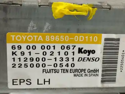 Автозапчастина б/у електронний модуль для toyota yaris (ksp9/scp9/nlp9) 1.3 cat посилання на oem iam 896500d110 k9102101 1129001331