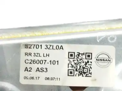 Автозапчастина б/у регулятор склона задній лівий для nissan pulsar fastback (c13) 1.5 dci посилання на oem iam 827013zl0a  