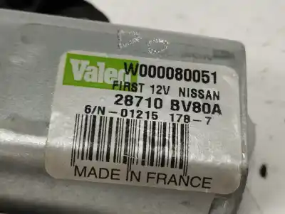 Second-hand car spare part rear windshield wiper motor for nissan pulsar fastback (c13) 1.5 dci oem iam references 28710bv80a  w000080051