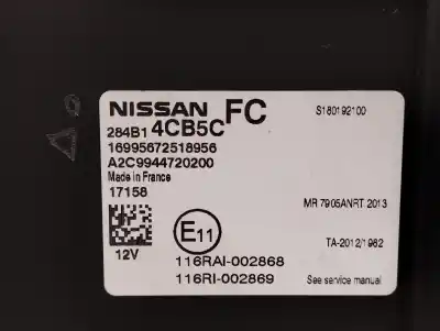 Second-hand car spare part electronic module for nissan pulsar fastback (c13) 1.5 dci oem iam references 284b14cb5c  a2c9944720200