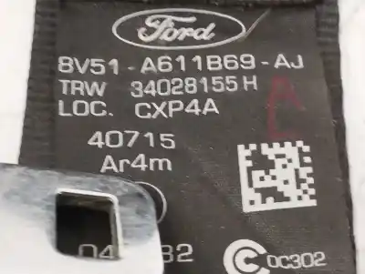 İkinci el araba yedek parçası sol arka emniyet kemeri için ford fiesta (ccn) 1.25 16v cat oem iam referansları 8v51a611b69aj  