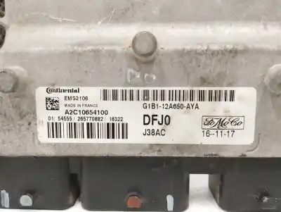 Pezzo di ricambio per auto di seconda mano centralina motore per ford fiesta (ccn) 1.25 16v cat riferimenti oem iam g1b112a650aya  a2c10654100