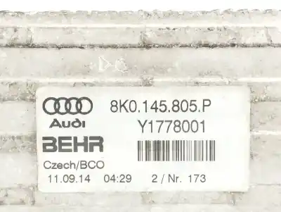 Peça sobressalente para automóvel em segunda mão intercooler por audi a4 berlina (b8) 2.0 16v tdi referências oem iam 8k0145805p  