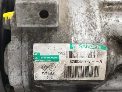 Peça sobressalente para automóvel em segunda mão compressor de ar condicionado a/a a/c por renault modus authentique referências oem iam 8200365787  r134a