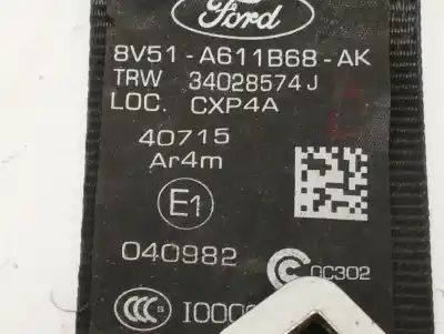 Автозапчастина б/у задній правий ремін безпеки для ford fiesta (ccn) 1.25 16v cat посилання на oem iam 8v51a611b68ak  