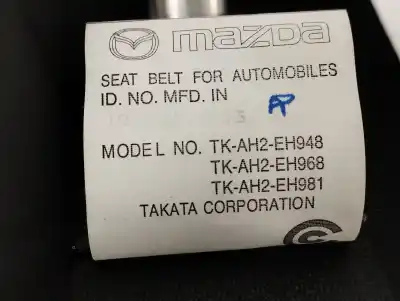 Автозапчастина б/у передній правий ремін безпеки для mazda 6 lim. (gh) (.2012->) 2.2 turbodiesel cat посилання на oem iam tkah2eh948  