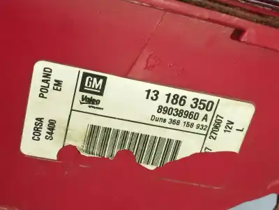 Second-hand car spare part left tailgate light for opel corsa d (s07) 1.4 (l08 l68) oem iam references 13186350  