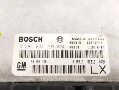 Peça sobressalente para automóvel em segunda mão centralina de motor uce por opel frontera b 2.2 16v dti referências oem iam 90589740  0281001793