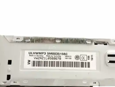 Second-hand car spare part audio system / radio cd for volkswagen polo (6r1) 1.2 tdi oem iam references 5m0035156c  ulvwmp3
