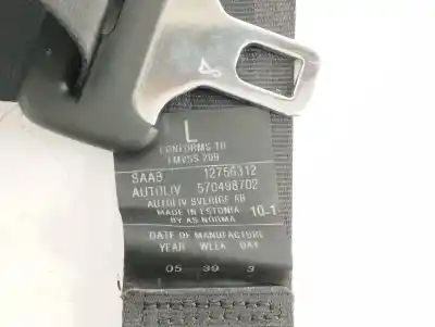 Автозапчастина б/у задній лівий ремін безпеки для saab 9-5 (ys3e) 1.9 tid посилання на oem iam 12756312  570498702