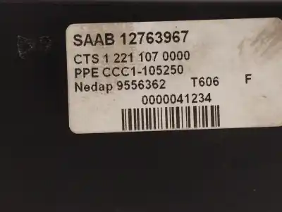 Second-hand car spare part electronic module for saab 9-3 cabrio 1.8 cat oem iam references 12763967  