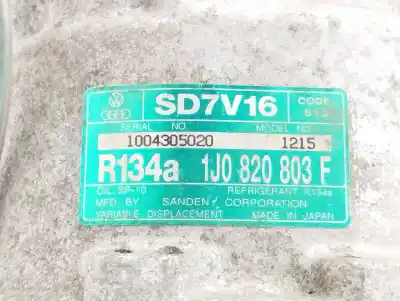 İkinci el araba yedek parçası klima kompresörü için volkswagen new beetle (9c1/1c1) 2.0 oem iam referansları 1j0820803f sd7v16 r134a