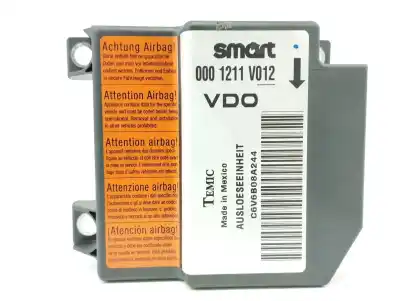 Peça sobressalente para automóvel em segunda mão centralina de airbag por smart fortwo coupé (450) 0.7 (450.352, 450.332) referências oem iam 0001211v012