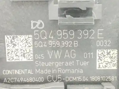 Peça sobressalente para automóvel em segunda mão módulo eletrônico por seat leon st (5f8) 2.0 tdi referências oem iam 5q4959392e a2c7494680400 