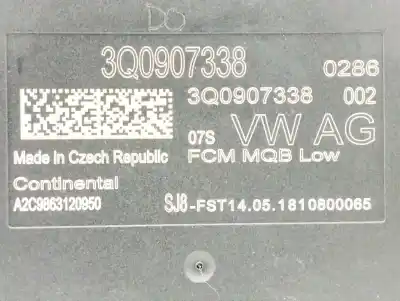 Second-hand car spare part electronic module for seat leon st (5f8) 2.0 tdi oem iam references 3q0907338  