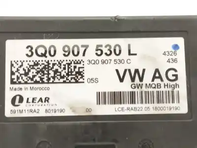 Second-hand car spare part electronic module for seat leon st (5f8) 2.0 tdi oem iam references 3q0907530l  