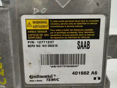 Peça sobressalente para automóvel em segunda mão centralina de airbag por saab 9-3 (ys3f, e79, d79, d75) 1.9 tid referências oem iam 12771237  401662a6