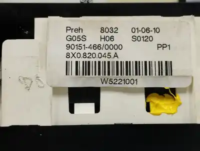 Peça sobressalente para automóvel em segunda mão comando de sofagem (chauffage / ar condicionado)  por audi a1 (8x) 1.6 tdi referências oem iam 8x0820045a  