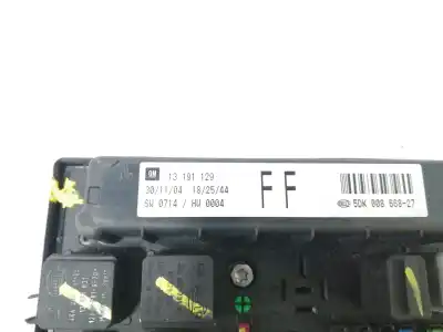 Second-hand car spare part fuse box unit for opel astra h berlina 1.7 16v cdti oem iam references 13191129  5dk00866827