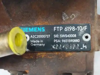 Peça sobressalente para automóvel em segunda mão bomba de injeção por citroen c3 1.4 hdi exclusive referências oem iam 9651590880 a2c20000727 