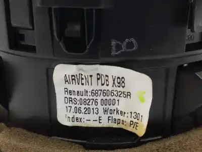 Автозапчасти б/у аэрационная решетка за renault captur i (j5_, h5_) 1.5 dci 90 ссылки oem iam 687606325r  