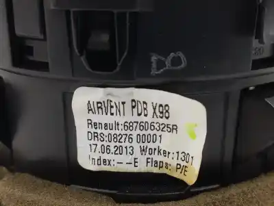 Автозапчастина б/у аераційна решіта для renault captur i (j5_, h5_) 1.5 dci 90 посилання на oem iam 687606325r   Автозапчастина б/у аераційна решіта для renault captur i (j5_, h5_) 1.5 dci 90 посилання на oem iam 687606325r