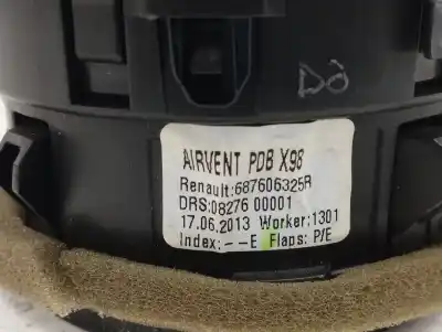 Автозапчастина б/у аераційна решіта для renault captur i (j5_, h5_) 1.5 dci 90 посилання на oem iam 687606325r  