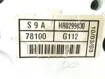 Peça sobressalente para automóvel em segunda mão quadrante por honda cr-v (rd8) 2.0 vtec cat referências oem iam 78100g112  hr0299030