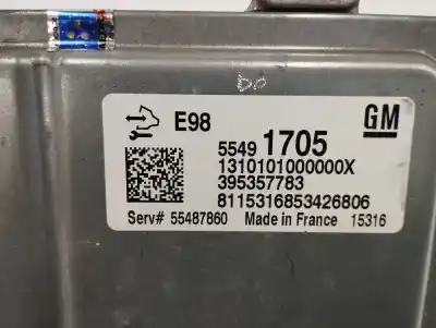 Second-hand car spare part ecu engine control for opel mokka x 1.6 cdti dpf oem iam references 55491705  
