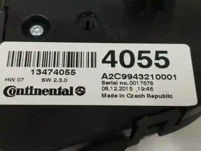 Second-hand car spare part climate control for opel mokka x 1.6 cdti dpf oem iam references 13474055  a2c9943210001