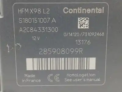 Автозапчасти б/у электронный модуль за renault captur i (j5_, h5_) 1.5 dci 90 ссылки oem iam 285908099r  a2c84331300