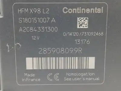 Автозапчастина б/у електронний модуль для renault captur i (j5_, h5_) 1.5 dci 90 посилання на oem iam 285908099r  a2c84331300 Автозапчастина б/у електронний модуль для renault captur i (j5_, h5_) 1.5 dci 90 посилання на oem iam 285908099r  a2c84331300