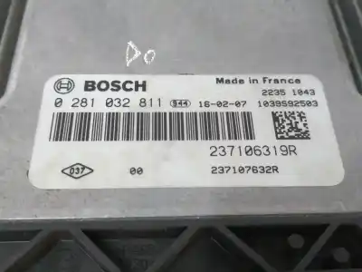 Peça sobressalente para automóvel em segunda mão centralina de motor uce por renault clio iv 1.5 dci diesel fap referências oem iam 237106319r  0281032811
