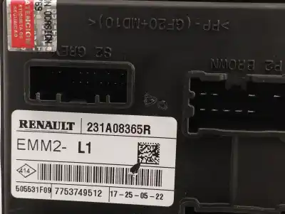 Автозапчасти б/у электронный модуль за renault express furgoneta/monovolumen 1.5 blue dci 95 (f6ab) ссылки oem iam 231a08365r  