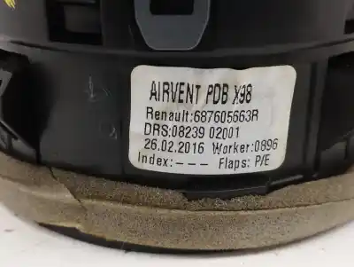 Pezzo di ricambio per auto di seconda mano griglia di aerazione per renault clio iv 1.5 dci diesel fap riferimenti oem iam 687605663r  