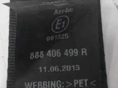 Автозапчастина б/у задній лівий ремін безпеки для renault captur i (j5_, h5_) 1.5 dci 90 посилання на oem iam 888406499r  