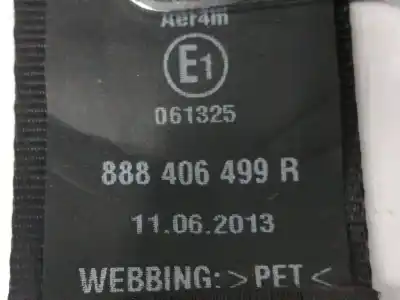 Автозапчасти б/у задний правый ремень безопасности за renault captur i (j5_, h5_) 1.5 dci 90 ссылки oem iam 888406499r  
