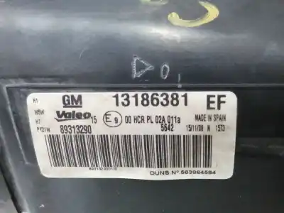 Pezzo di ricambio per auto di seconda mano faro anteriore sinistro per opel corsa d 1.3 16v cdti riferimenti oem iam 13186381 89313290 