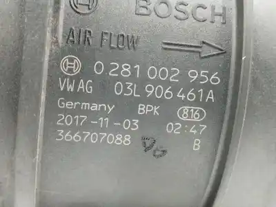 Second-hand car spare part flowmeter for audi a4 avant (8w5) 2.0 16v tdi oem iam references 03l906461a  0281002956