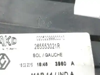 Peça sobressalente para automóvel em segunda mão farolim traseiro esquerdo por renault clio iv technofeel referências oem iam 265553021r  